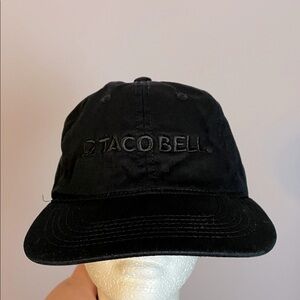 Taco Bell Black Hat Black Embroidered Cotton Baseball Cap OS